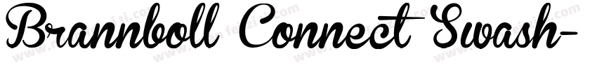 Brannboll Connect Swash字体转换
